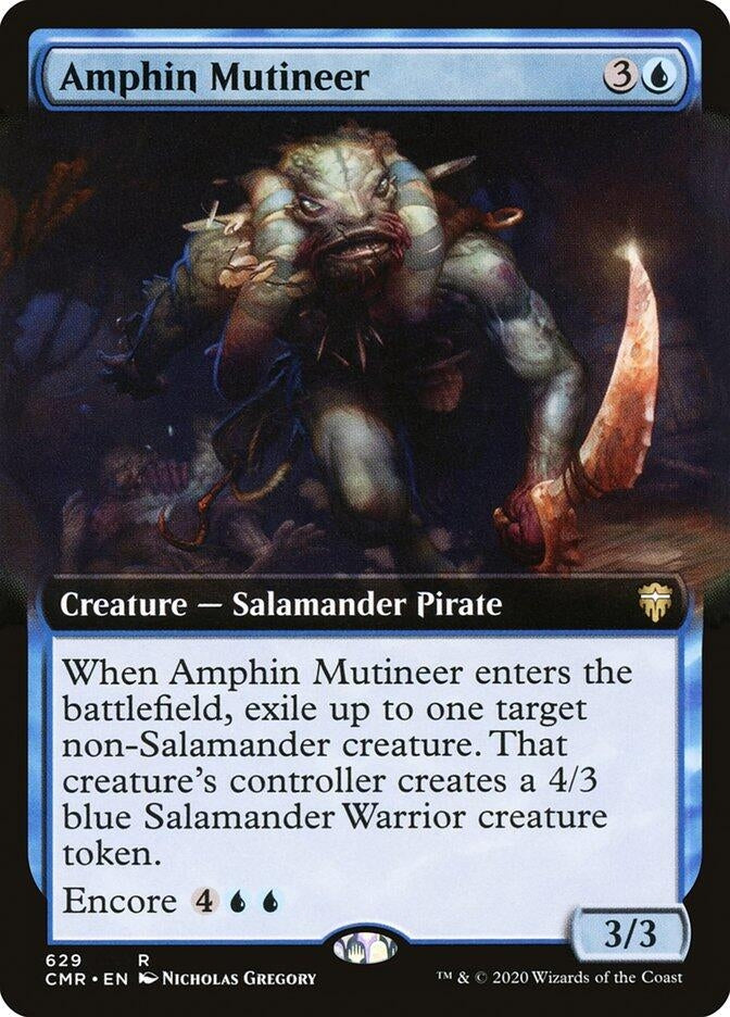 Amphin Mutineer (Extended Art) (629) (Commander Legends)