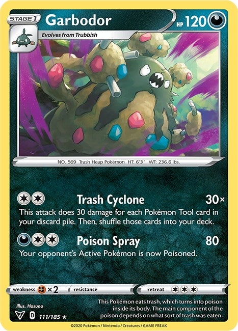 Image for Garbodor (111/185) (SWSH04: Vivid Voltage) - Pokemon