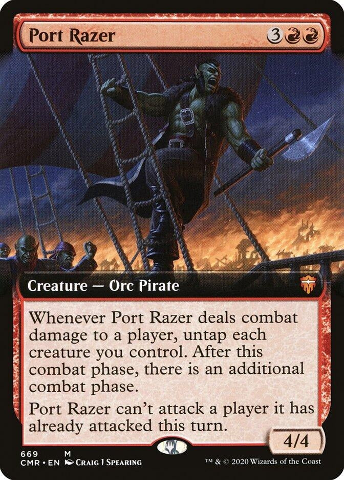 Port Razer (Extended Art) (669) (Commander Legends)