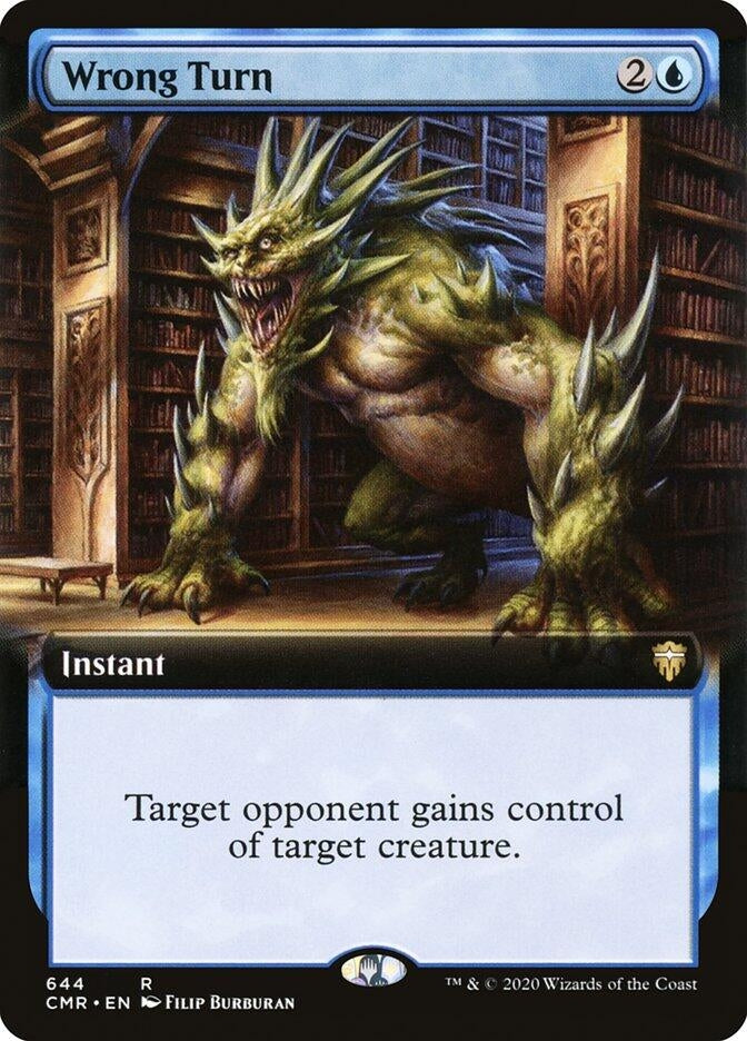 Wrong Turn (Extended Art) (644) (Commander Legends)