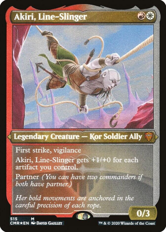 Akiri, Line-Slinger (Foil Etched) (515) (Commander Legends)