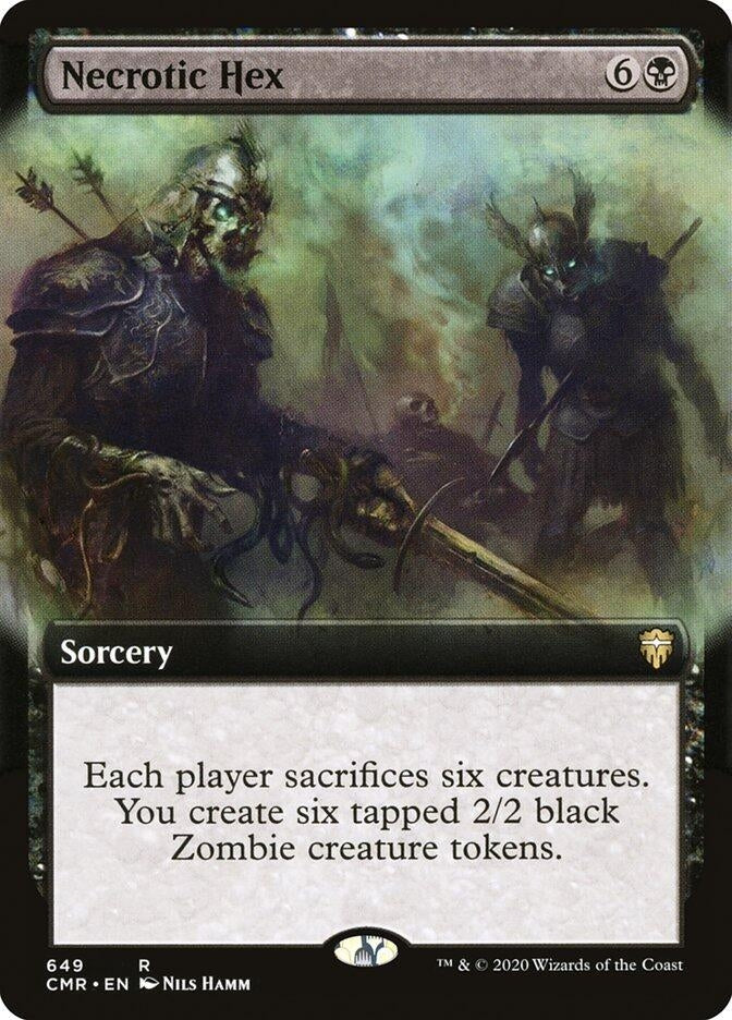Necrotic Hex (Extended Art) (649) (Commander Legends)