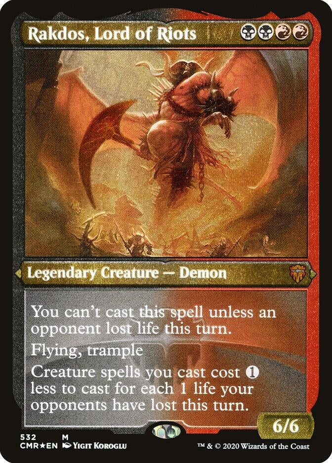 Rakdos, Lord of Riots (Foil Etched) (532) (Commander Legends)
