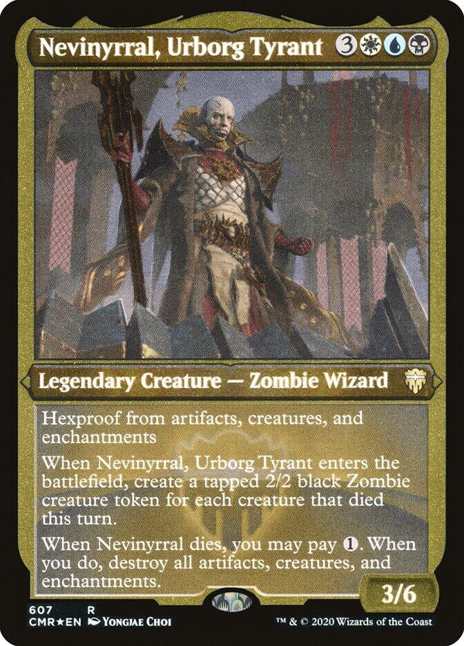 Nevinyrral, Urborg Tyrant (Foil Etched) (607) (Commander Legends)