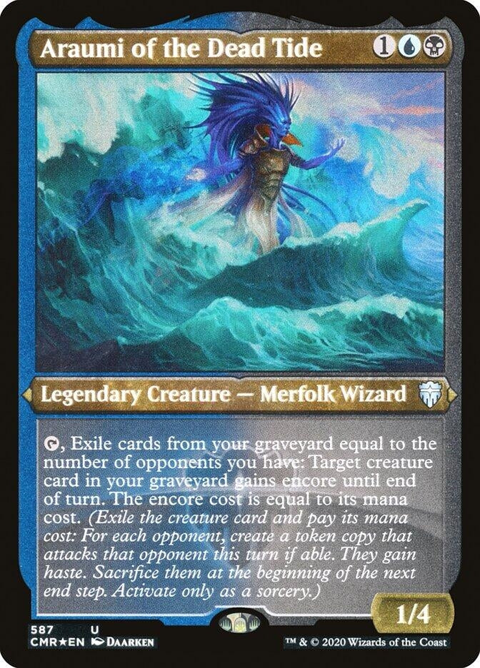Araumi of the Dead Tide (Foil Etched) (587) (Commander Legends)