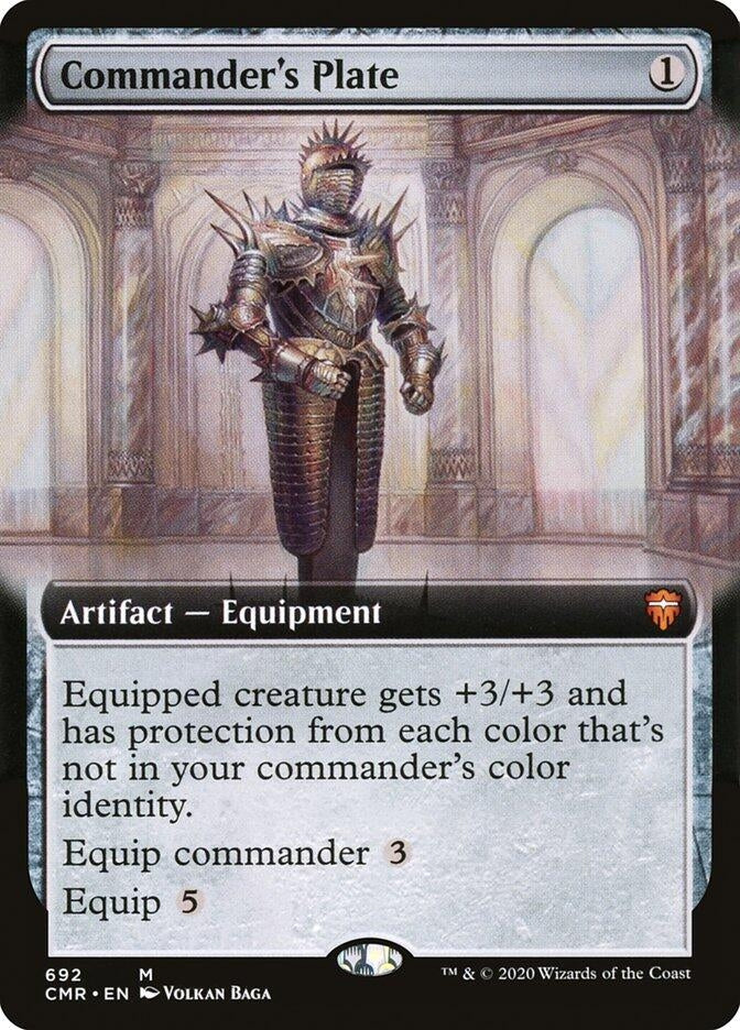 Commander's Plate (Extended Art) (692) (Commander Legends)