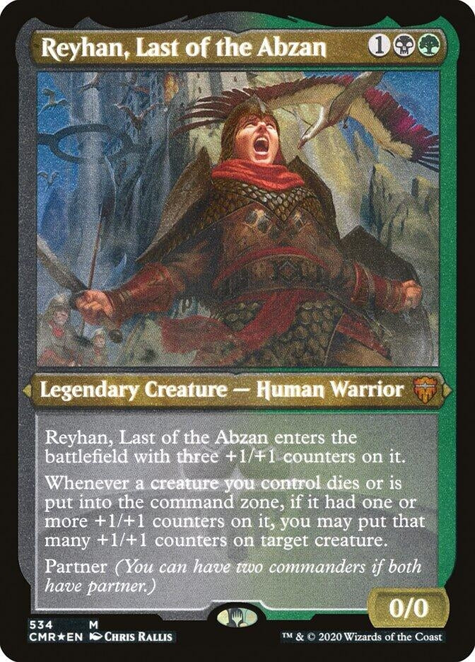 Reyhan, Last of the Abzan (Foil Etched) (534) (Commander Legends)