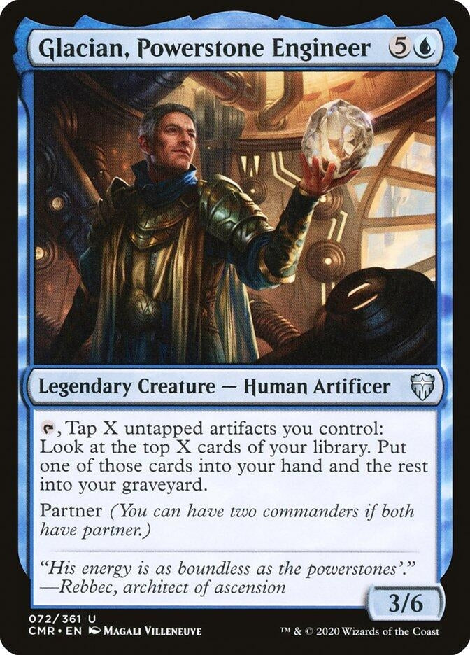 Glacian, Powerstone Engineer (72) (Commander Legends)