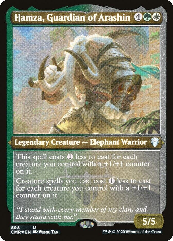 Hamza, Guardian of Arashin (Foil Etched) (598) (Commander Legends)