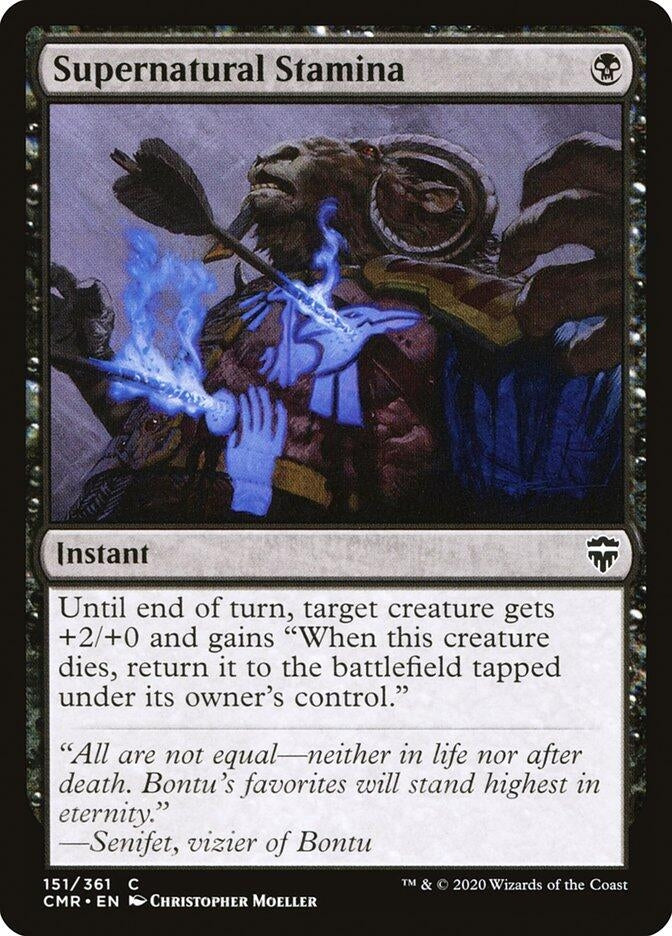 Image for Supernatural Stamina (151) (Commander Legends) - Magic: The Gathering