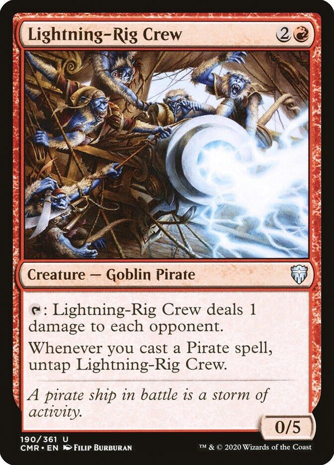 Image for Lightning-Rig Crew (190) (Commander Legends) - Magic: The Gathering