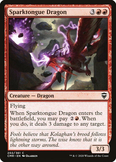 Sparktongue Dragon (202) (Commander Legends)