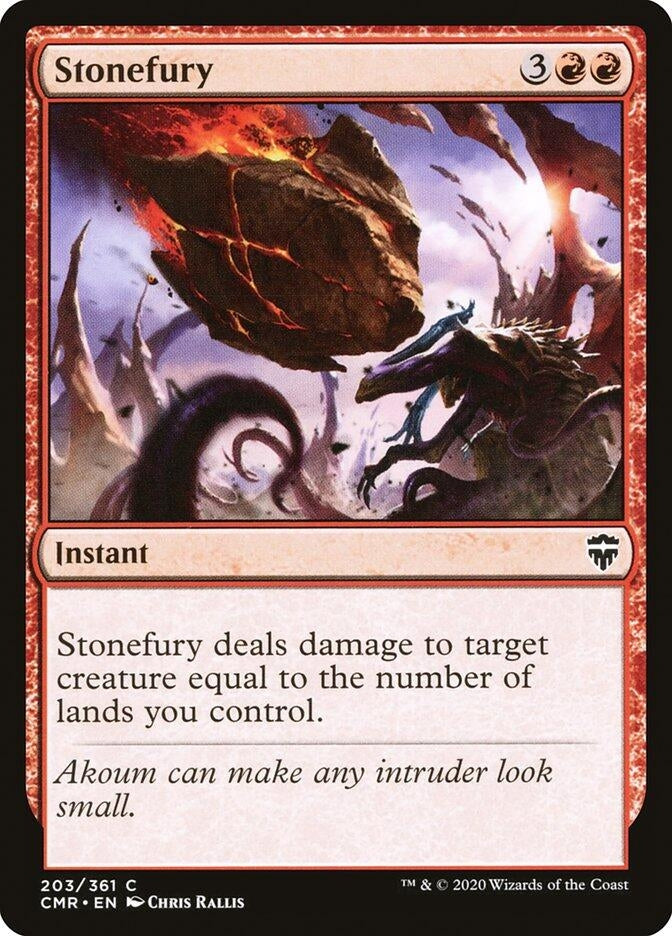Image for Stonefury (203) (Commander Legends) - Magic: The Gathering