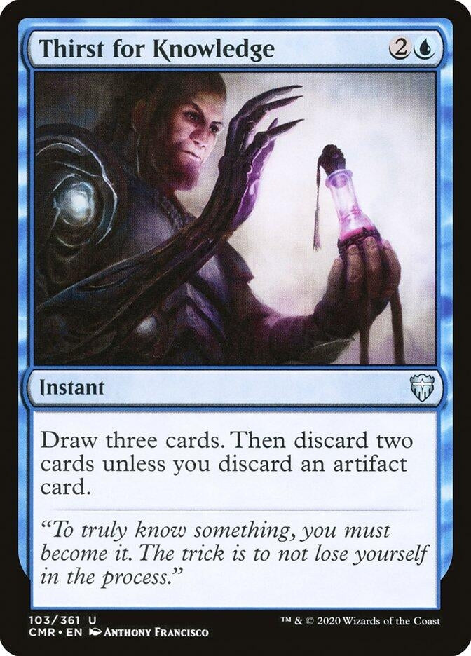 Image for Thirst for Knowledge (103) (Commander Legends) - Magic: The Gathering