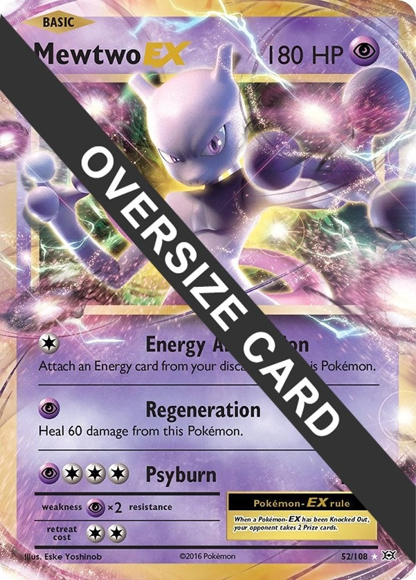 Image for Mewtwo EX (052/108) (Jumbo Cards) - Pokemon