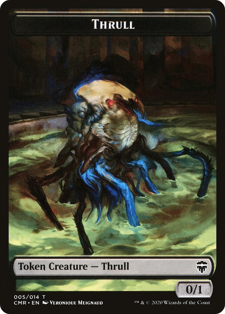Thrull // Treasure Double-Sided Token (5 // 12) (Commander Legends)