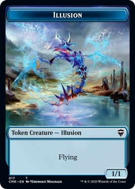 Illusion // Saproling Double-Sided Token (17 // 22) (Commander Legends)