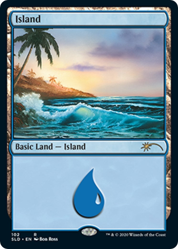 Island (102) (Bob Ross) (102) (Secret Lair Drop Series)