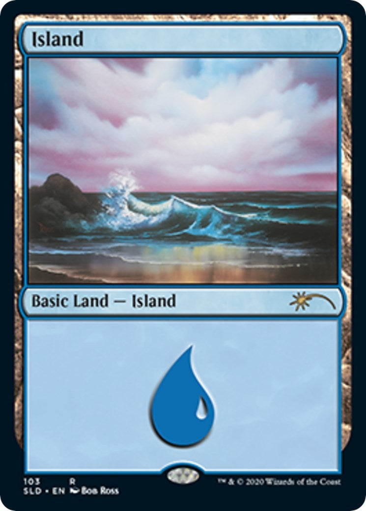 Island (103) (Bob Ross) (103) (Secret Lair Drop Series)