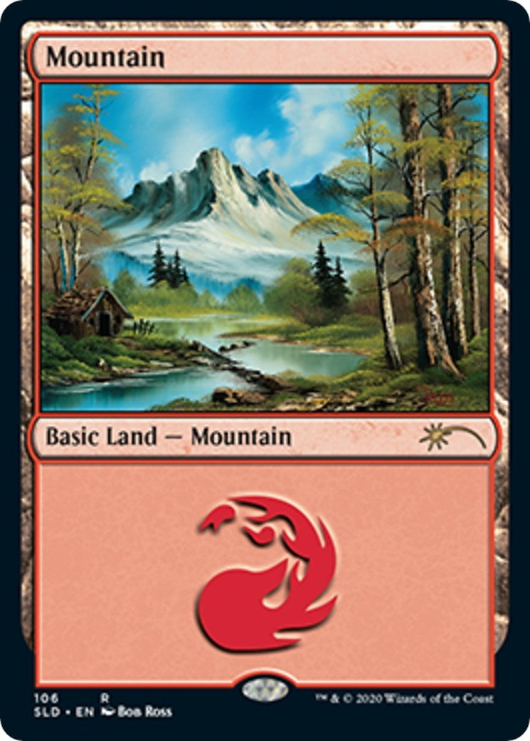 Mountain (106) (Bob Ross) (106) (Secret Lair Drop Series)