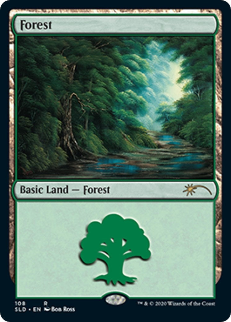 Forest (108) (Bob Ross) (108) (Secret Lair Drop Series)