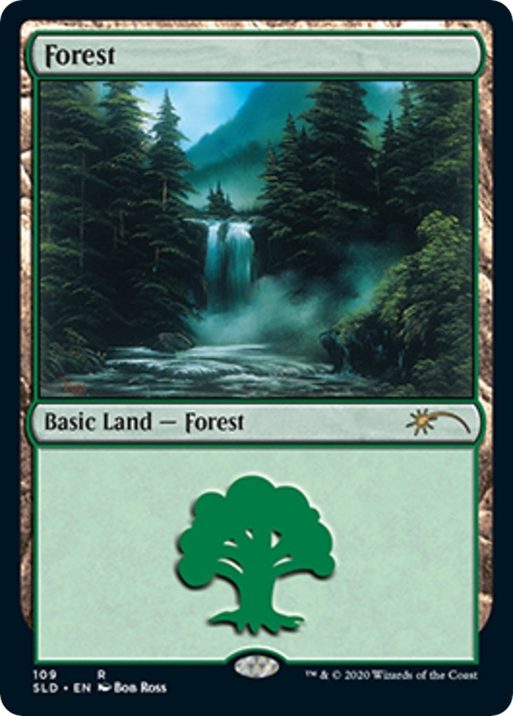 Forest (109) (Bob Ross) (109) (Secret Lair Drop Series)