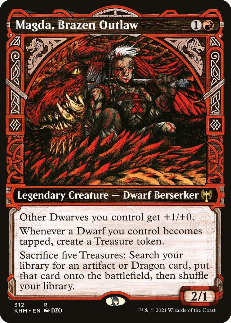 Magda, Brazen Outlaw (Showcase) (312) (Kaldheim)