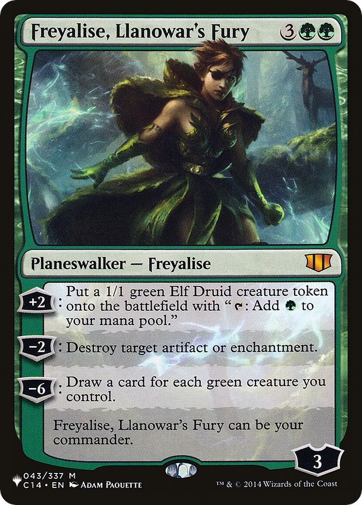 Freyalise, Llanowar's Fury (043/337) (The List Reprints)