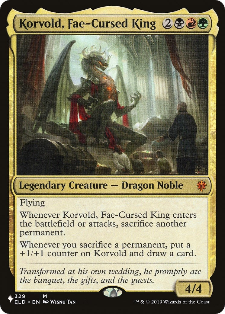 Korvold, Fae-Cursed King (329/269) (The List Reprints)
