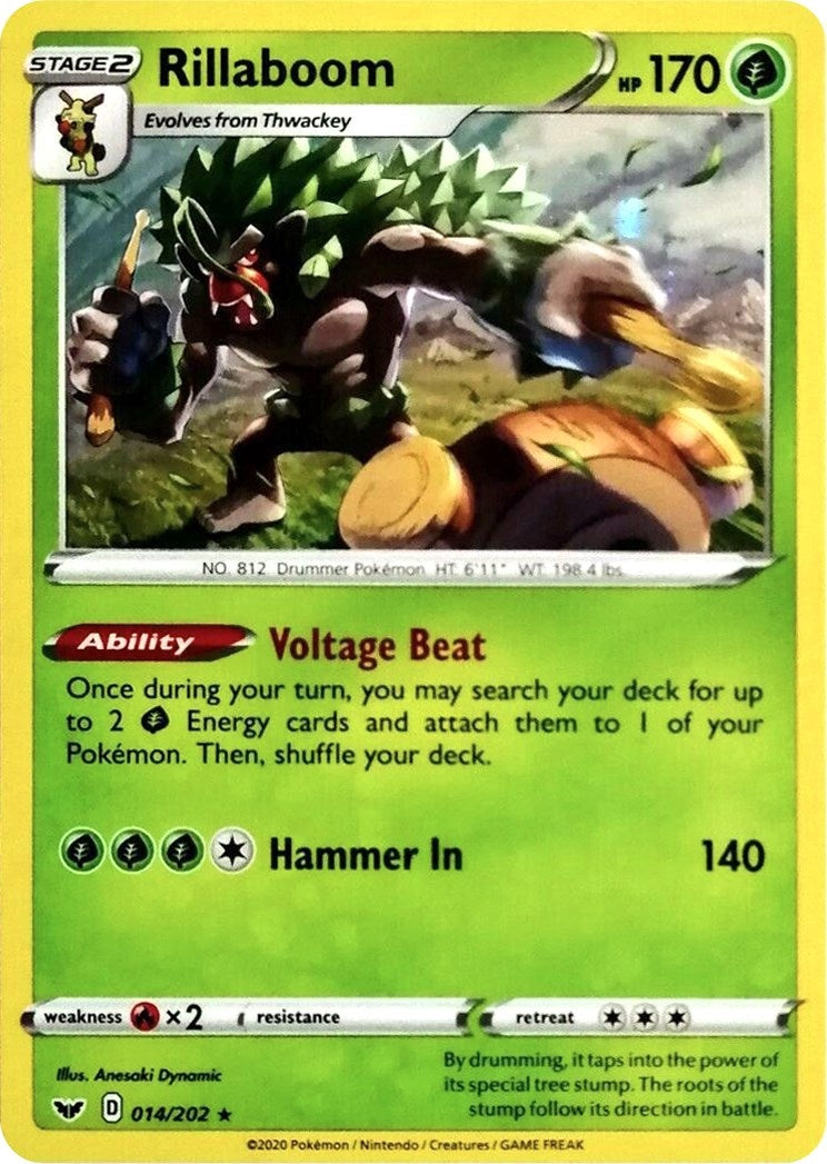 Image for Rillaboom - 014/202 (Cosmos Holo) (014/202) (Miscellaneous Cards & Products) - Pokemon