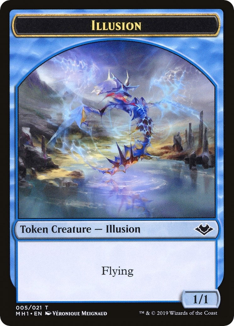 Illusion // Bear Double-Sided Token (5 // 11) (Modern Horizons)