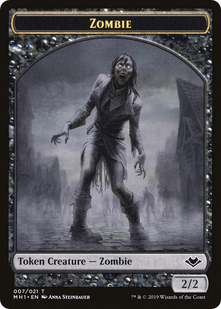 Image for Zombie // Golem Double-Sided Token (7 // 18) - Magic: The Gathering