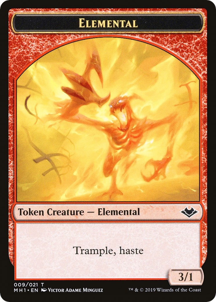 Elemental (009) // Spirit Double-Sided Token (9 // 16) (Modern Horizons)