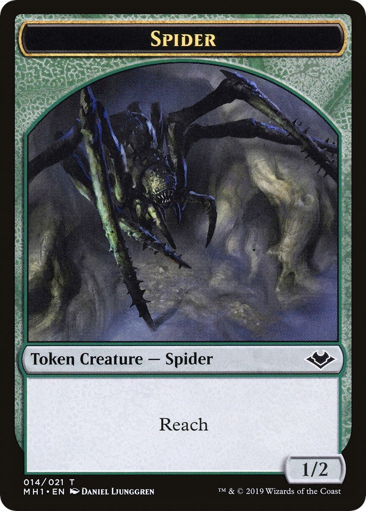 Spider // Spirit Double-Sided Token (14 // 16) (Modern Horizons)