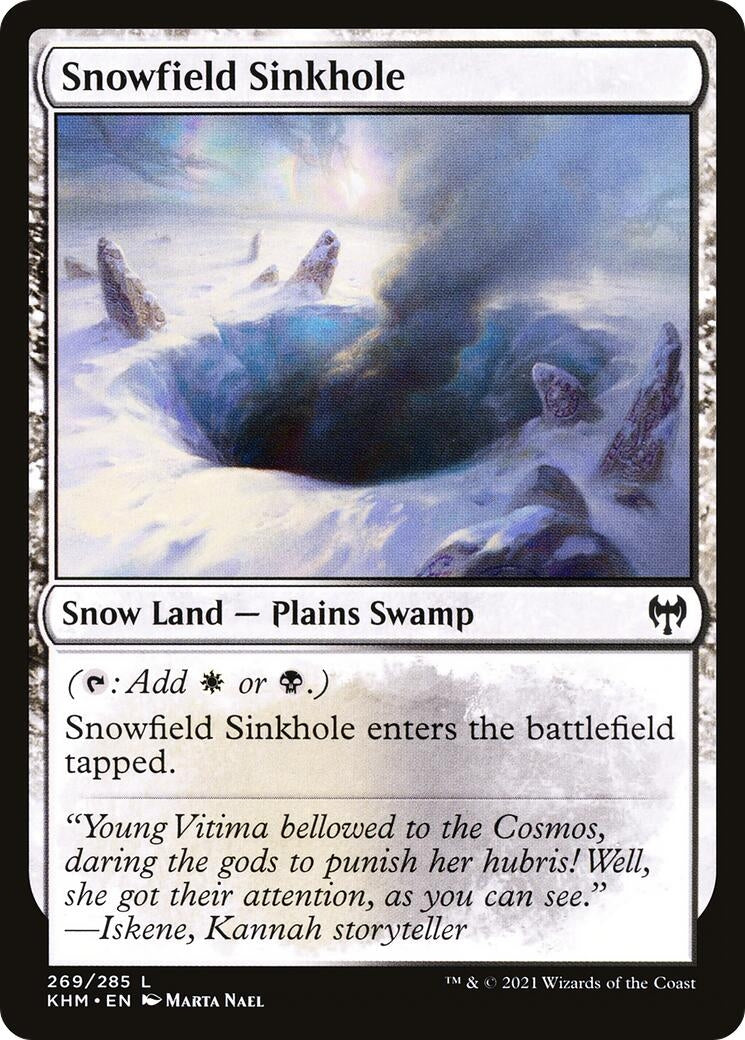 Snowfield Sinkhole (269) (Kaldheim)
