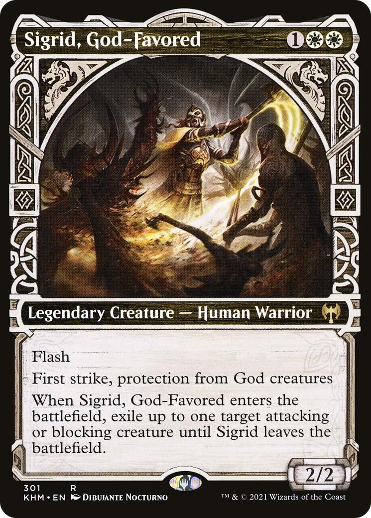 Sigrid, God-Favored (Showcase) (301) (Kaldheim)