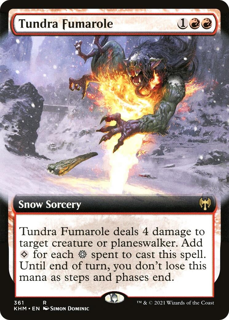 Image for Tundra Fumarole (Extended Art) (361) - Magic: The Gathering