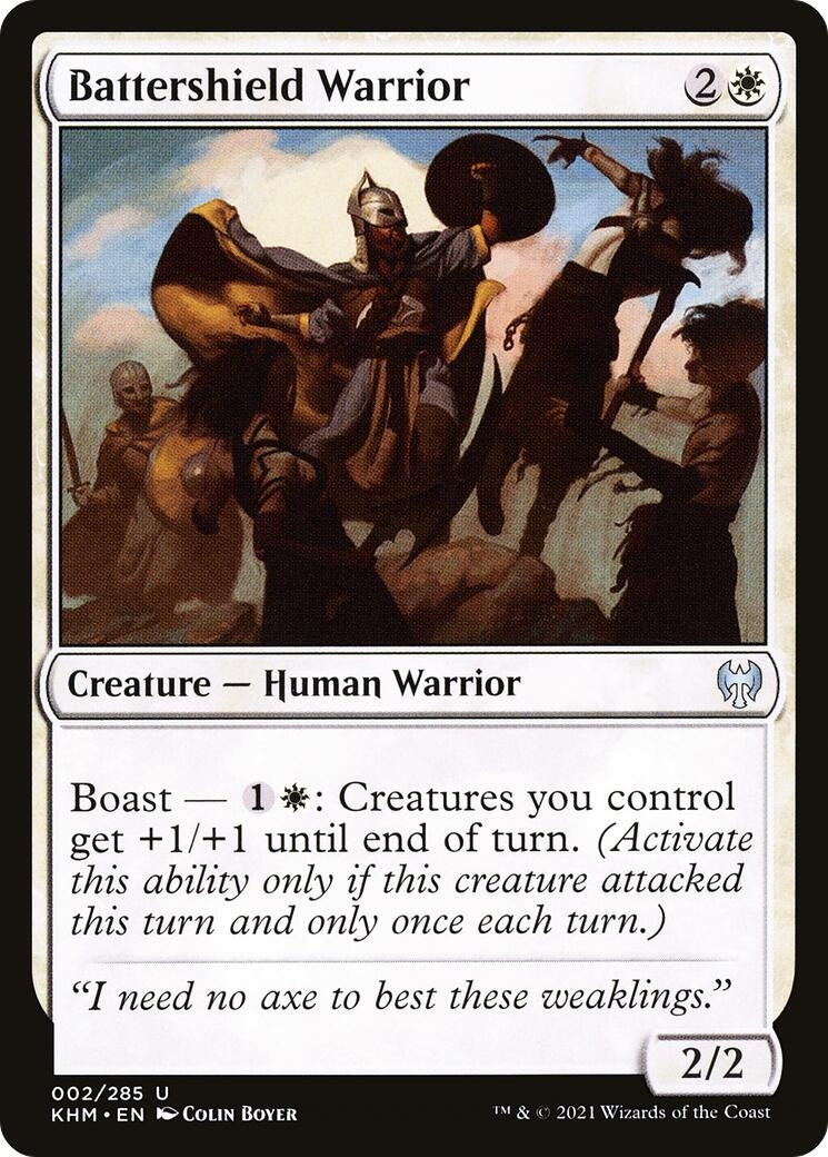 Battershield Warrior (2) (Kaldheim)