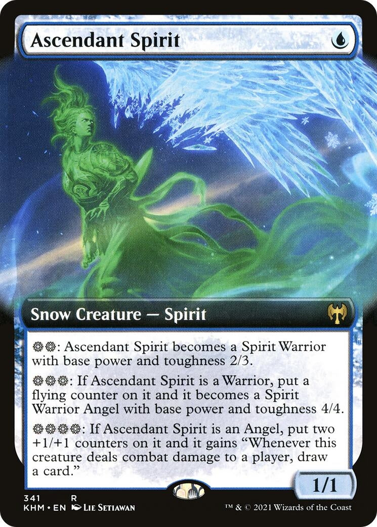 Ascendant Spirit (Extended Art) (341) (Kaldheim)