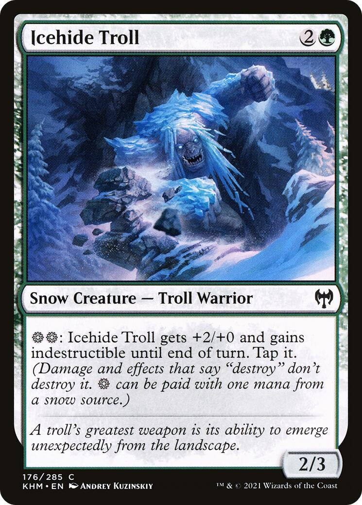 Icehide Troll (176) (Kaldheim)