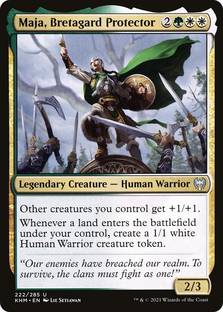 Maja, Bretagard Protector (222) (Kaldheim)