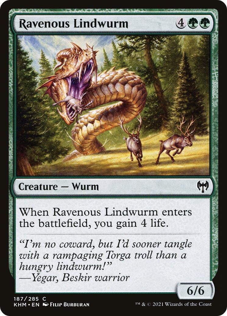 Ravenous Lindwurm (187) (Kaldheim)