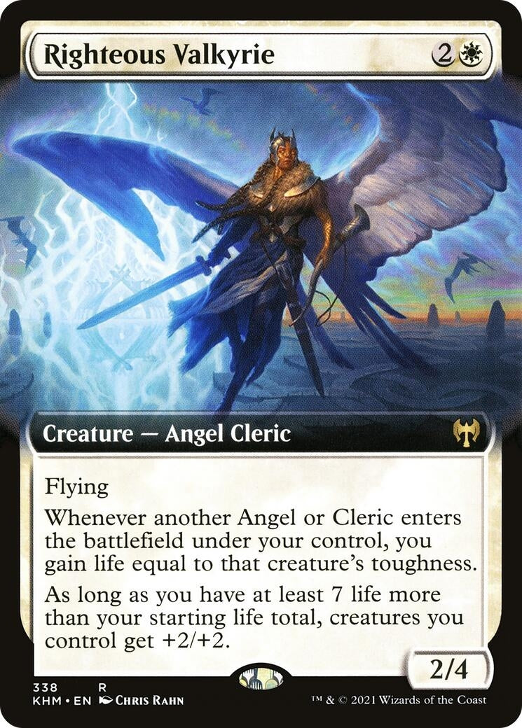 Righteous Valkyrie (Extended Art) (338) (Kaldheim)