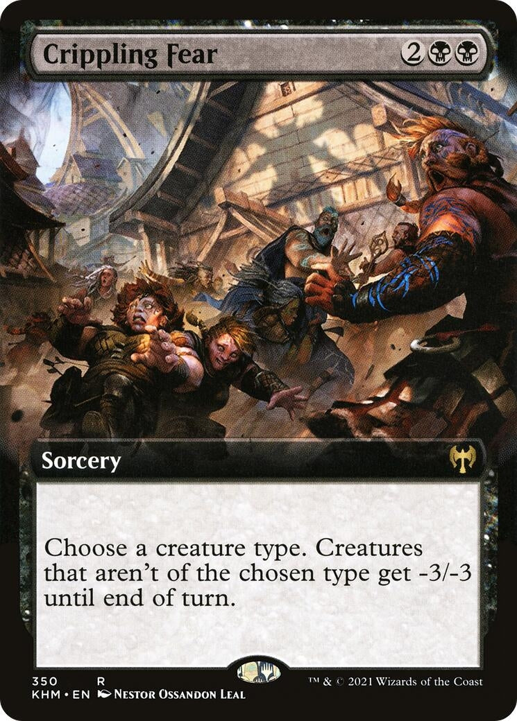 Crippling Fear (Extended Art) (350) (Kaldheim)