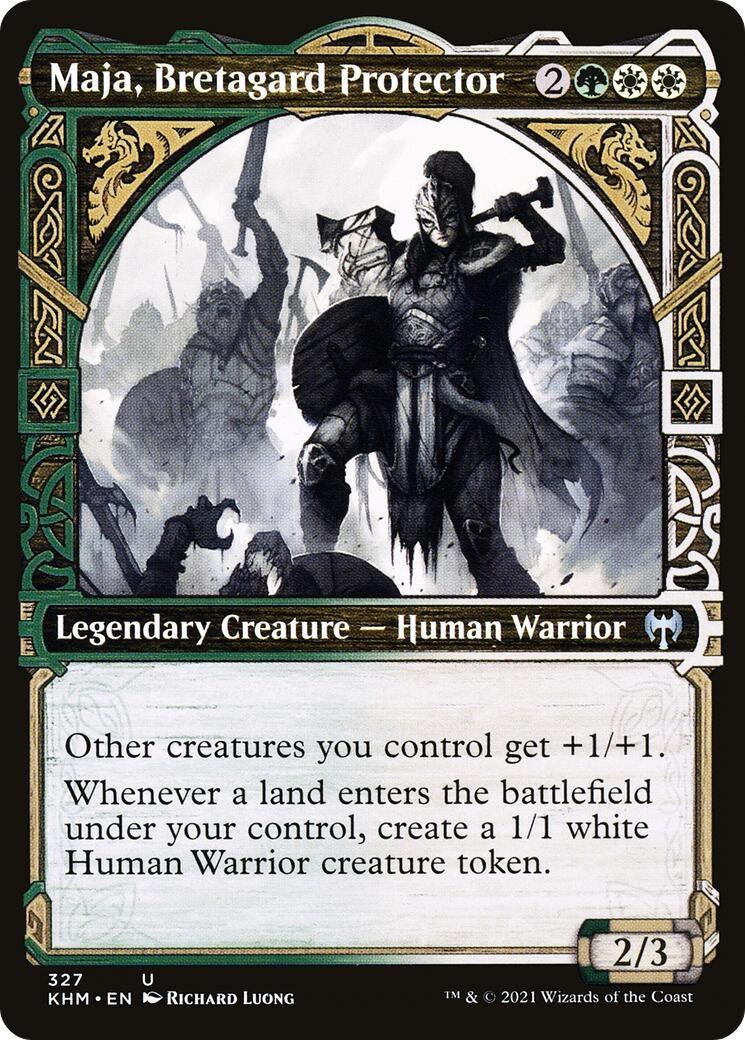 Maja, Bretagard Protector (Showcase) (327) (Kaldheim)