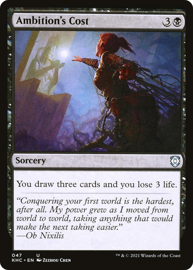 Ambition's Cost (47) (Commander: Kaldheim)