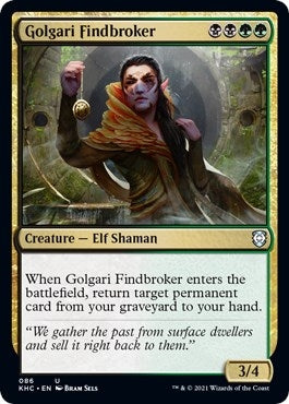 Golgari Findbroker (86) (Commander: Kaldheim)