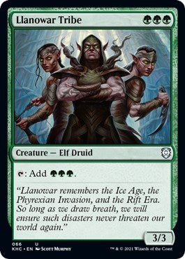 Llanowar Tribe (66) (Commander: Kaldheim)