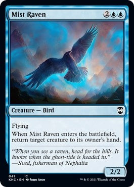 Mist Raven (41) (Commander: Kaldheim)
