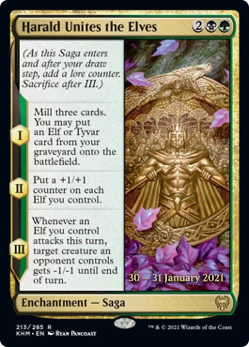 Harald Unites the Elves (213) (Prerelease Cards)